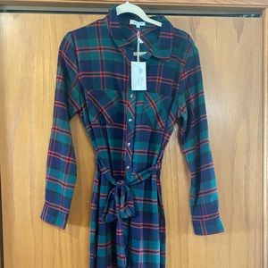 New Flannel Shirt Dress
